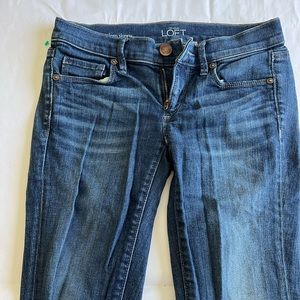Loft skinny jeans - blue and size 25